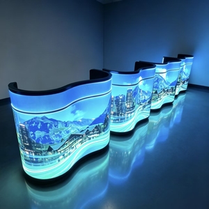 Écran LED incurvé sur pied pour intérieur, luminosité 500 cd, 178 pouces °   Angle de vision pour une utilisation en hôtel, bar, soirée DJ - Product Image 2