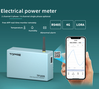 Medidor de Energía Eléctrica Inteligente Toprie Tp1606 Trifásico/Monofásico con Monitoreo Remoto 4G/Lora/RS485