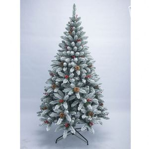 5FT Snowy Thick Flocked Cheap <b>Christmas</b> <b>Tree</b> Wholesale Factory Direct Low MOQ Hinged Home Decoration <b>Christmas</b> <b>Tree</b> - Product Image 1