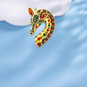 Broche de Diseño de Jirafa con Pedrería de Lujo Estilo Barroco <span class=keywords><strong>para</strong></span> Mujer, Accesorio <span class=keywords><strong>para</strong></span> Vestidos de Fiesta, Banquete o Uso Diario, Regalo Imprescindible <span class=keywords><strong>para</strong></span> Chicas - Product Image 6