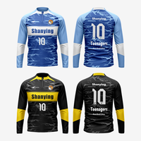 Nouvel ensemble de survêtement de football personnalisé pour adulte, impression personnalisée pour équipe et club, survêtements sportifs à demi-zip pour hommes, faible MOQ