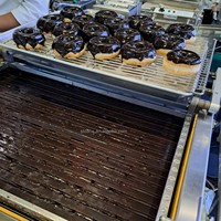 Donut mochi automatique de haute qualité faisant la machine avec glaçage au chocolat