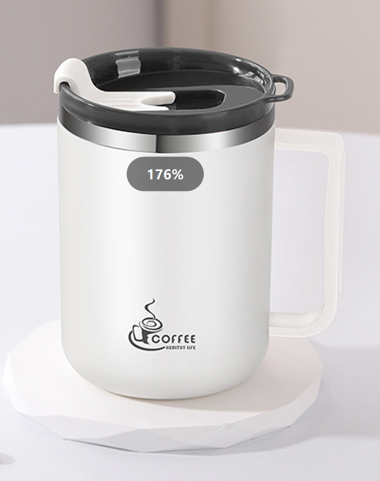 white 304-single cup clamshell