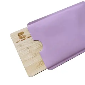 Cktrfd – pochette de sac de carte de blocage rfid personnalisée, protecteur de carte d'identité, porte-carte de crédit