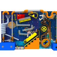 Équipement de musée des sciences, aire de jeux intérieure, mur interactif avec balles, jeux muraux pour enfants, mur d'activités pour enfants à vendre