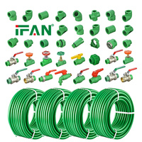 Raccords de plomberie PPR IFAN pour l'eau, connecteurs de tubes durables haute pression 20-125 mm, raccords de tuyaux PPR
