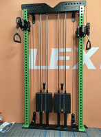 Système de poulies murales multifonctionnel pour la gym à domicile, entraîneur croisé, demi-rack à squats, machine double
