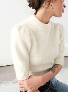 Fabricant personnalisé Vente en gros Pull cool tricoté à col rond et à manches mi-longues <span class=keywords><strong>rose</strong></span> Finition douce <span class=keywords><strong>Laine</strong></span> de cachemire - Product Image 4
