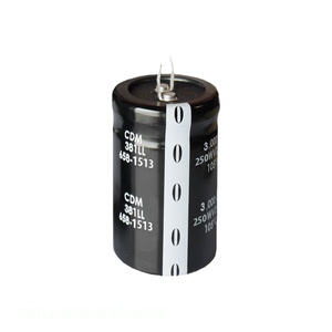 ตัวเก็บประจุแบบ Through Hole รุ่น 381LL183M035A052 ของแท้ 18000uF อลูมิเนียม 18000UF 20% 35V แบบ Snap TH - Product Image 1
