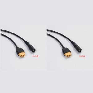 Xt60 Female To Dc 5521 5525 Female 20awg 5a Power Adapter For Drone <b>Charging</b> <b>Cable</b> - Product Image 1