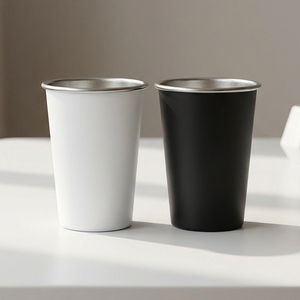 Mug de voyage en acier inoxydable 304 à paroi simple, 350 ml et 500 ml, incassable, sans BPA, isolation thermique, pour bar, fête, logo personnalisé - Product Image 1