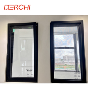 Derchi nfrc thiết kế hiện đại hẹp khung cách âm bão tác động nhôm nghiêng và biến cửa sổ cho dân cư sử dụng - Product Image 2