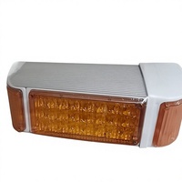 Luz Estroboscópica de Advertencia Cuadrada LED de Alto Brillo, Luz Intermitente Roja y Azul para Caseta de Seguridad, Ambulancia