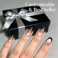 Uñas Postizas Cuadradas y Stiletto de ABS Premium, Reutilizables, de Lujo, para Fiestas y Uso Diario