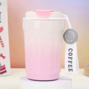 แก้วกาแฟอะลูมิเนียมเปลี่ยนสีได้ รุ่นใหม่ เก็บความร้อนได้ 6-12 ชั่วโมง ใช้กับไมโครเวฟได้ ป้องกันการลื่น เหมาะสำหรับเป็นของขวัญสำหรับธุรกิจและสำนักงาน - Product Image 4