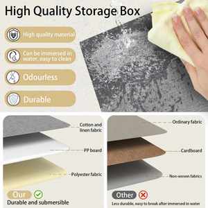 Foldable Wardrobe Storage Organizer with Lid for Closet Organization Closet Organization - Product Image 5