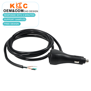 Cavo di Alimentazione Industriale 12V/24V con Spina Maschio Accendisigari in Rame e Estremità a Filo Nudo, con Interruttore On/Off Integrato (Isolamento in PVC) - Product Image 2