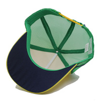 Gorra Trucker de 5 Paneles con Parche Tejido Personalizado, Perfil Alto
