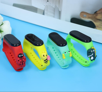 Jam Tangan LED Oval Kartun Hewan Baru Grosir Produsen 2026, Layar Sentuh Bercahaya, untuk Anak Laki-laki dan Perempuan