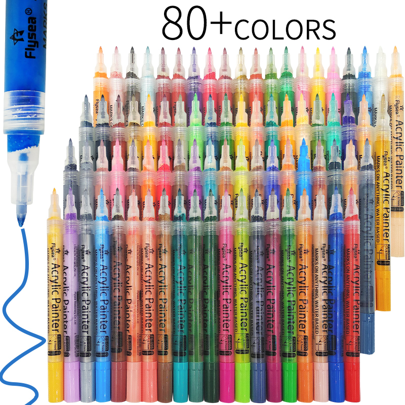 High Quality Fine Tip Multicolor Art Marker Pen Office and School Supplies Fiber Pen