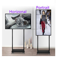 Moniteur lcd industriel de 49 pouces lisible à la lumière du soleil tablette Android affichage face à la fenêtre panneau de menu numérique vertical