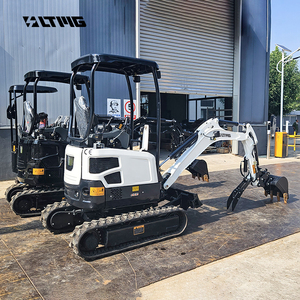 Envío rápido Nueva excavadora pequeña 1.5ton 1.7ton 2 Ton Mini excavadora sobre orugas de bajo consumo con pulgar hidráulico - Product Image 2
