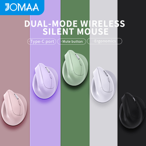 Souris optique verticale ergonomique JOMAA pour droitier, double mode BT+2.4G, sans fil rechargeable, 2400 DPI réglables, en stock - Product Image 4