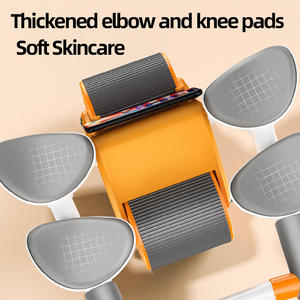 Rullo per Esercizi Addominali da Bodybuilding con Ritorno Automatico, Doppio Supporto per Gomiti, Pieghevole, in ABS PP TPR, Attrezzatura da Palestra - Product Image 3