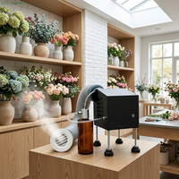 Diffuseur d'arômes commercial en métal 500 ml, nébuliseur d'air froid 300 m³, diffuseur de parfum dissimulé avec contrôle par application pour hôtels et bureaux
