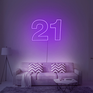 Letrero de Neón Decorativo Iluminado con Tubo de Vidrio de Alta Resistencia Impreso con UV Personalizado, IP65 Impermeable para Bodas, Hoteles, Empresas y Edificios - Product Image 1