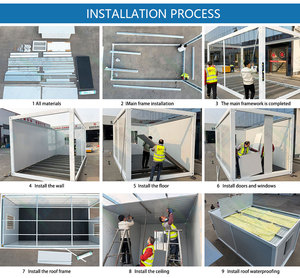 Tienda de contenedores Contenedor extensible de 20 pies Hogar Móvil Casa prefabricada portátil Camión Remolque Material de acero usado Uso de oficina - Product Image 4
