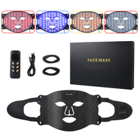 Masque facial LED portable 2026 le plus récent avec 240 LED, batterie 3000 mAh, certifié CE/FCC - Idéal pour les soins quotidiens et après l'effort