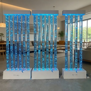 Panneau mural à bulles d'eau avec éclairage LED, séparateur de pièce en acrylique avec éclairage LED, décoration de salle de mariage, mur à bulles d'eau - Product Image 5