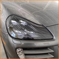 Para Porsche Cayenne 957 2007-2010, Actualización de Faros Delanteros Estilo 9YA, Conjunto de Faros LED Matrix, Color Negro Ahumado, Accesorios para Automóviles