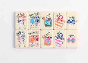 Portable Mahjong <b>Table</b> Cloth <b>Foldable</b> Mahjong Mat Printed Game Board for Travel Party - Product Image 5