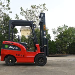 Montacargas 1.5ton <span class=keywords><strong>2</strong></span>.5ton 3 <span class=keywords><strong>Ton</strong></span> High Mast Pequeña Mini Carretilla elevadora eléctrica con batería - Product Image 1