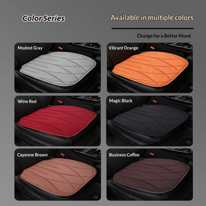 Housse de siège de <span class=keywords><strong>voiture</strong></span> respirante en fibre de charbon de bambou, kit trois pièces, protection confortable pour siège, tapis pour toutes les saisons, intérieur de véhicule - Product Image 5
