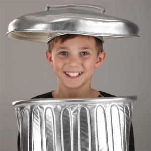 Disfraz <span class=keywords><strong>de</strong></span> Basurero Personalizado para Niños y Adultos, Disfraz <span class=keywords><strong>de</strong></span> Basurero Plateado para Halloween, Cosplay, Disfraces para Fiestas <span class=keywords><strong>de</strong></span> Disfraces - Product Image 3