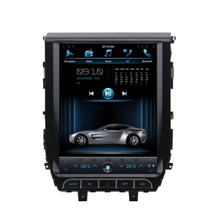 Reproductor Para Carro Android 10 De 12,1 pulgadas para Toyota Land Cruiser 2016 estilo Tesla pantalla Vertical DVD reproductor de coche navegación GPS - Product Image 1
