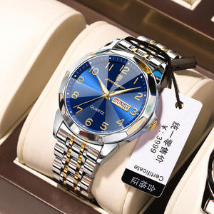 Reloj de Pulsera para Hombre POEDAGAR 852 de Lujo, Cronógrafo Original, Resistente al Agua, Luminoso, de Cuarzo, Acero Inoxidable, Estilo Ejecutivo y Moderno - Product Image 1