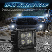 Nouveaux phares LED de 3 pouces pour voiture, feux de brouillard pour pare-chocs, blancs, étanches IP67, tout-terrain, UTV, en aluminium