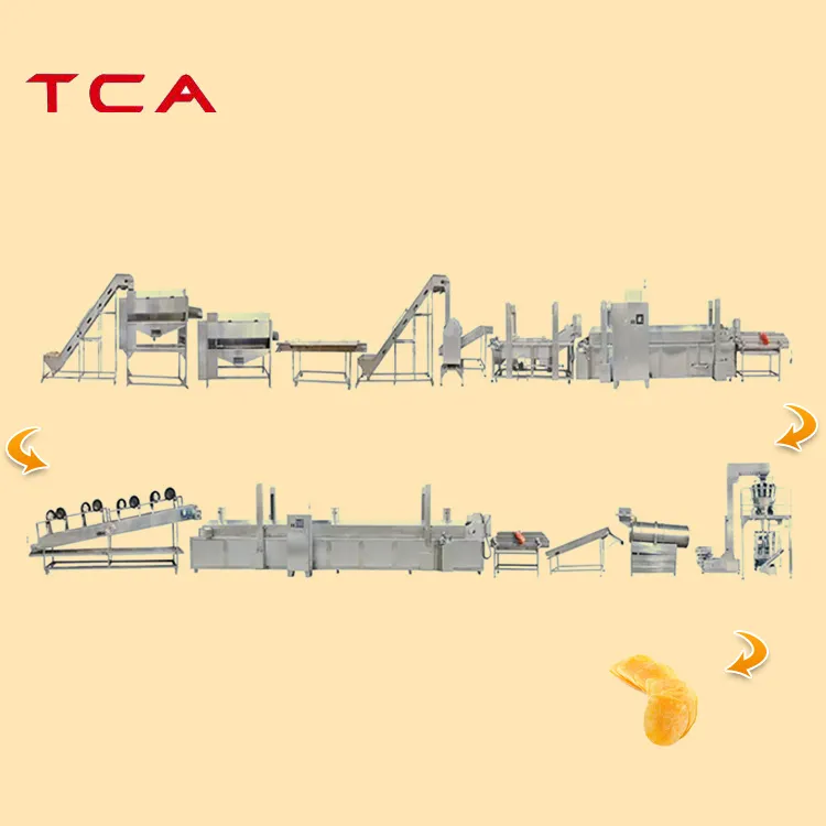 TCAカスタマイズポテトチップス製造機多目的ポテトチップスバナナチップ製造機