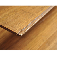 Parquets de sol d'intérieur en bambou tissé, serrure, 4 pièces