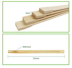 Tùy chỉnh dùng một lần đũa tre logo in Bộ đồ ăn tre đũa tròn hoặc nhà hàng và cắm trại - Product Image 3