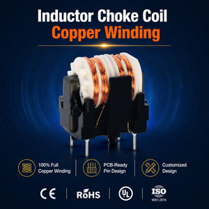 Inducteur de mode commun 12mH 5A 100mOhm SQ-2418 à noyau de ferrite, filtre EMI traversant, conforme RoHS pour alimentation à découpage - Product Image 3