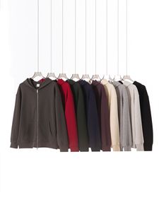 Otoño Invierno Blockbuster 420G Big Terry Color sólido de gran tamaño con capucha suéter pantalones hombres mujeres marca de moda American Retro - Product Image 4