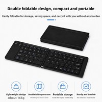 Sakelar Gunting Lipat Senyap untuk Keyboard Mini Nirkabel Bahan ABS Portabel untuk iPad & Tablet dan Laptop