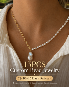 Collier <span class=keywords><strong>de</strong></span> perles d'eau douce vintage personnalisé, étanche, pour femme, accessoires <span class=keywords><strong>de</strong></span> mode, vente en gros - Product Image 1