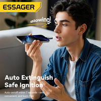ESSAGER ES-OTG29 Coupe-Vent En Métal Rechargeable Portable Téléphone Mobile Otg Mini Briquet Électrique Type C Usb Briquet