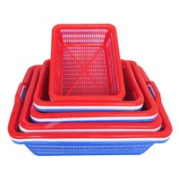 Panier de rangement empilable et durable pour fruits et légumes PP Organisateur de cuisine coloré avec design fonctionnel Utilisation à la ferme du marché